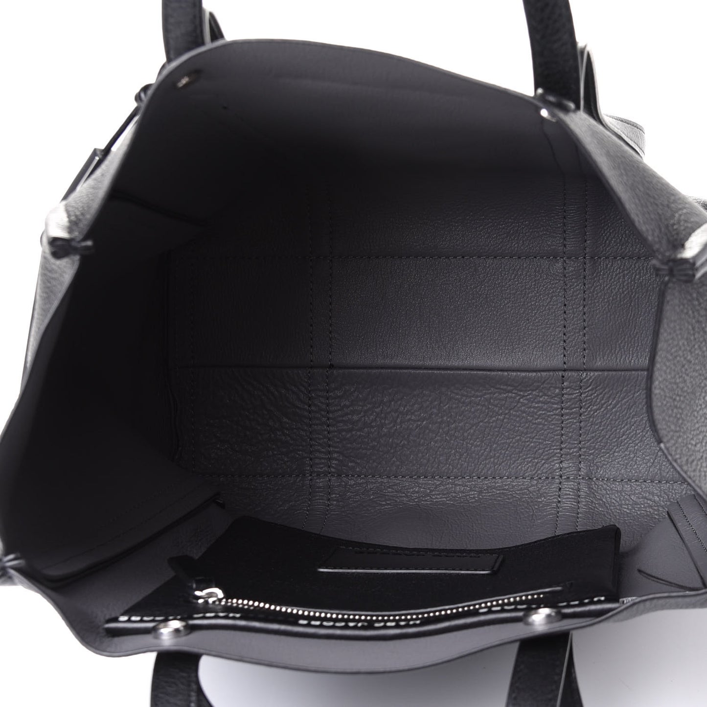 Grained Calfskin The Tag Tote Black