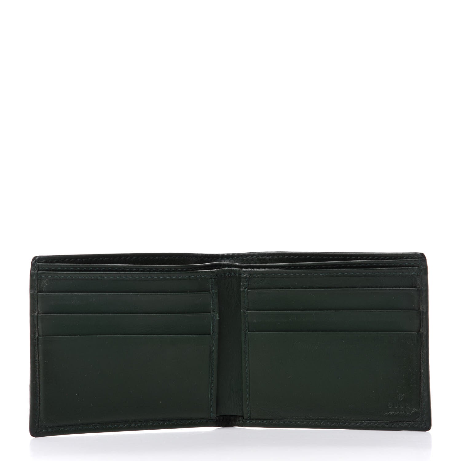 Gucci Guccissima Web Board Bi-Fold Wallet Green 5 of 7