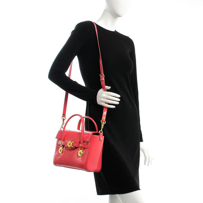 Versace Patent Small Signature Bag Pink 2 of 9