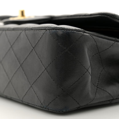 Chanel Lambskin Quilted Medium Double Flap Black 10 of 12