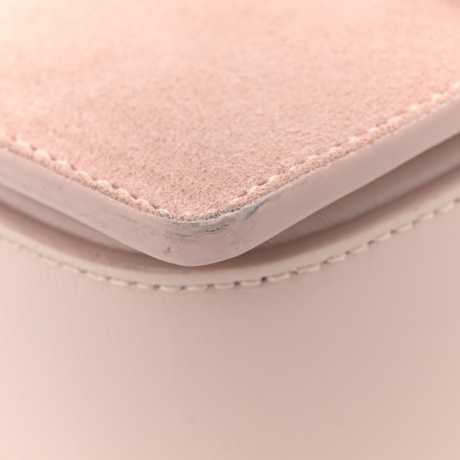 Saint Laurent Smooth Calfskin Suede Medium Bellechasse Bag Marble Pink 12 of 13