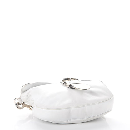 Gucci Calfskin Romy Shoulder Bag Hobo White 4 of 10