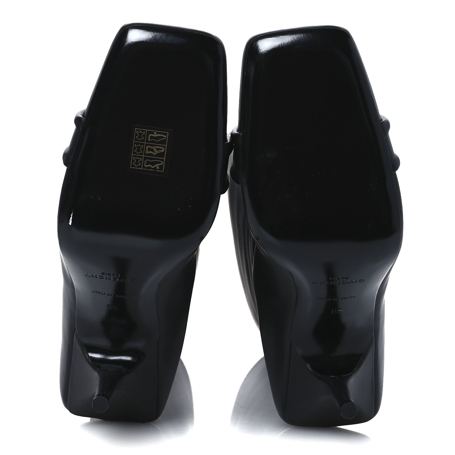 Givenchy Smooth Calfskin 4G Square Toe Knee Boots 38 Black 7 of 12