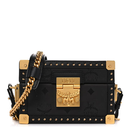 MCM Monogram Coated Canvas Berlin Mini Shoulder Bag Black 1 of 9