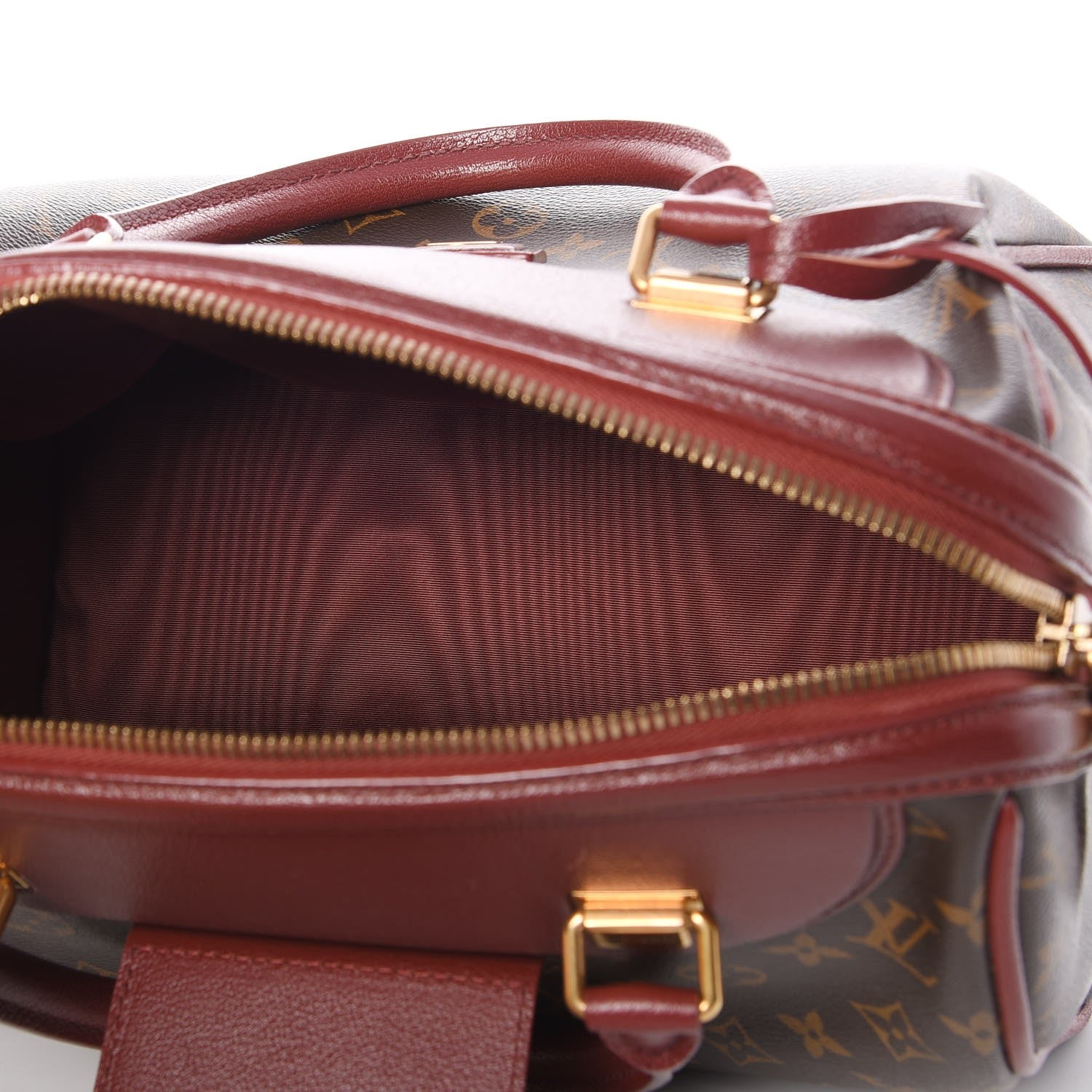 Louis Vuitton Monogram Golden Arrow Speedy Burgundy 5 of 9