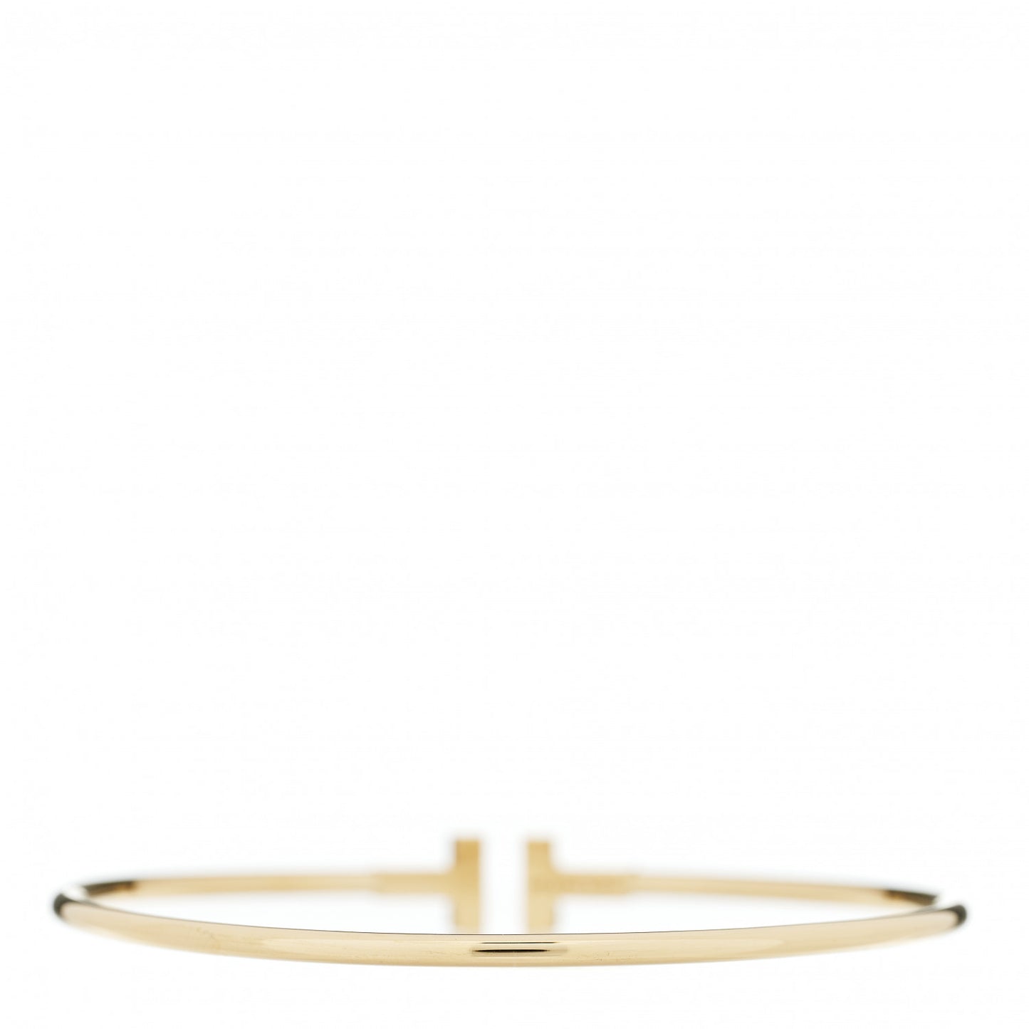 18K Yellow Gold Narrow T Wire Bracelet