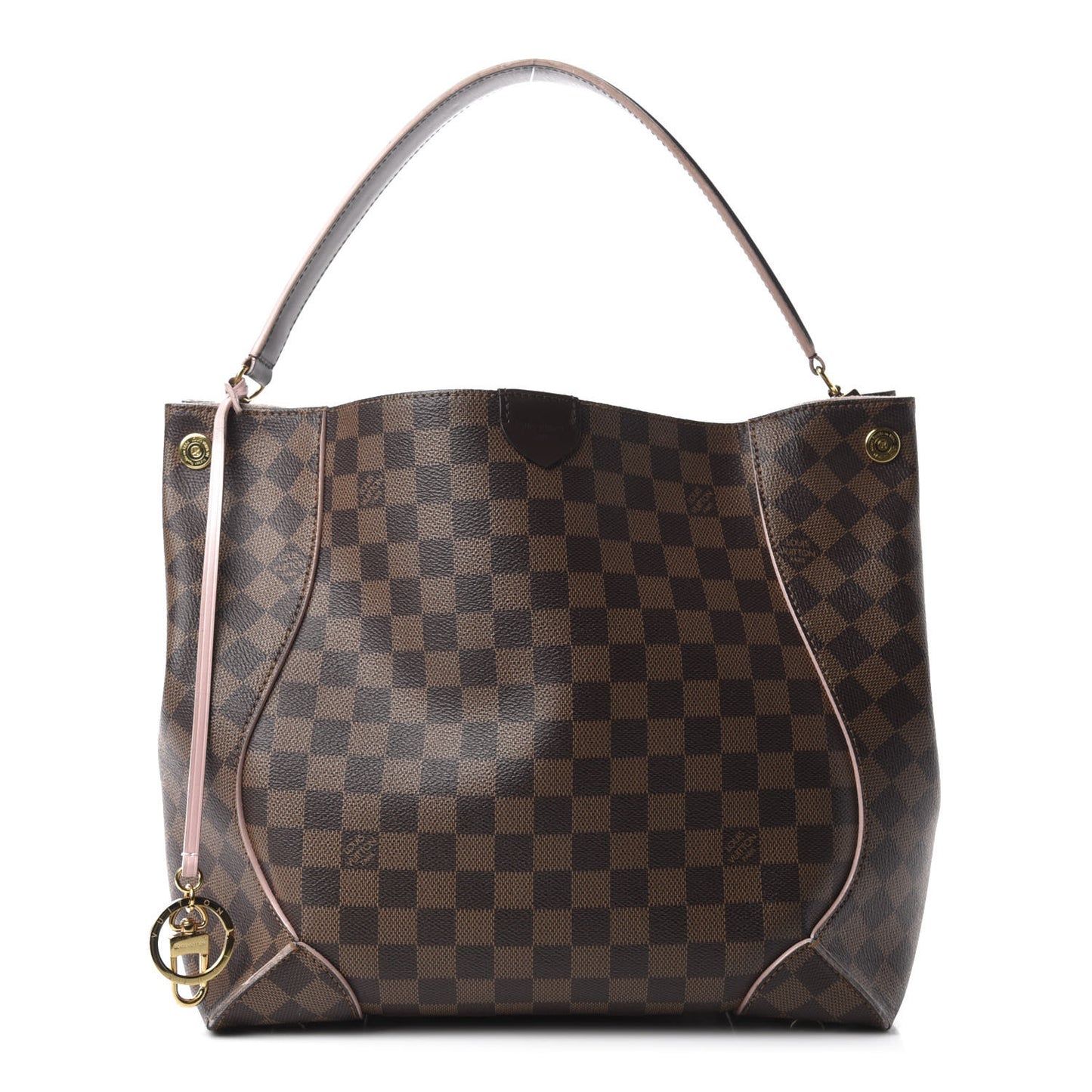 Damier Ebene Caissa Hobo Rose Ballerine