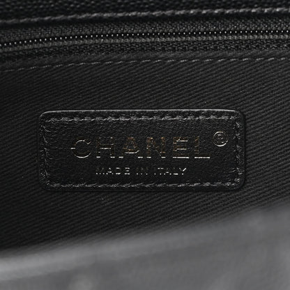 Chanel Caviar Lizard Embossed Quilted Small Coco Handle Flap Black 6 of 12