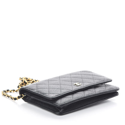 Chanel Caviar Quilted Wallet On Chain WOC Black 4 of 11
