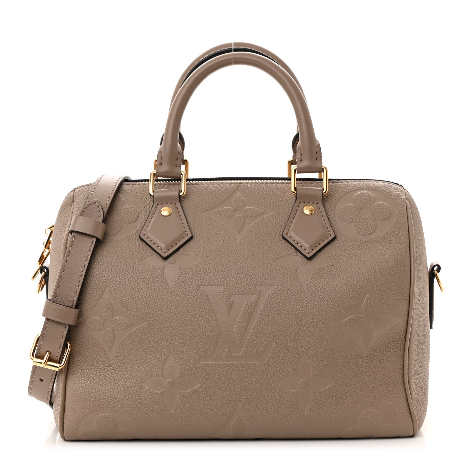 Louis Vuitton Empreinte Monogram Giant Speedy Bandouliere 25 Tourterelle 1 of 9