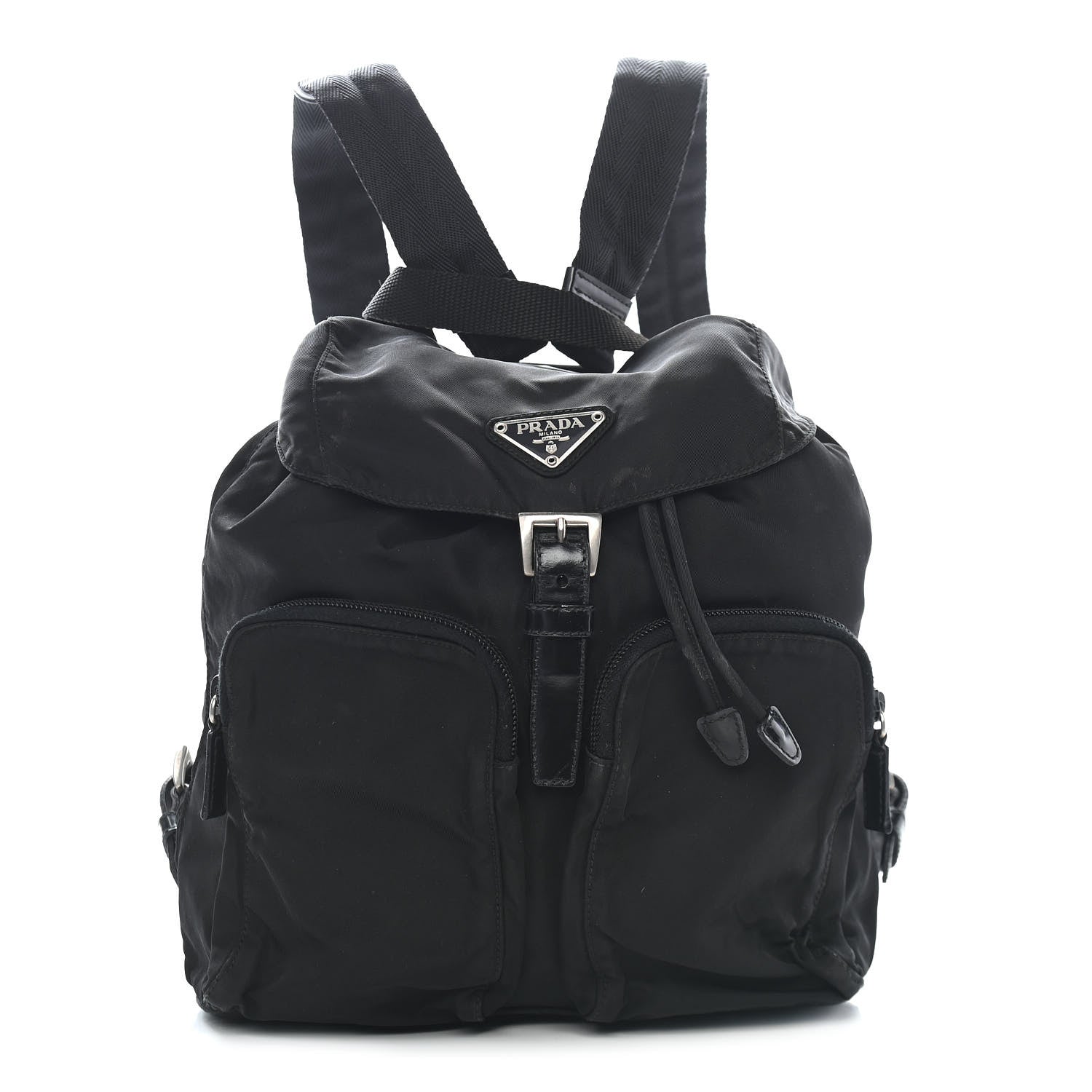 Prada Nylon Vela Medium Backpack Black 1 of 10
