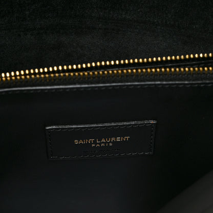 Saint Laurent Smooth Calfskin Large Le 5 A 7 Soft Hobo Black 6 of 9