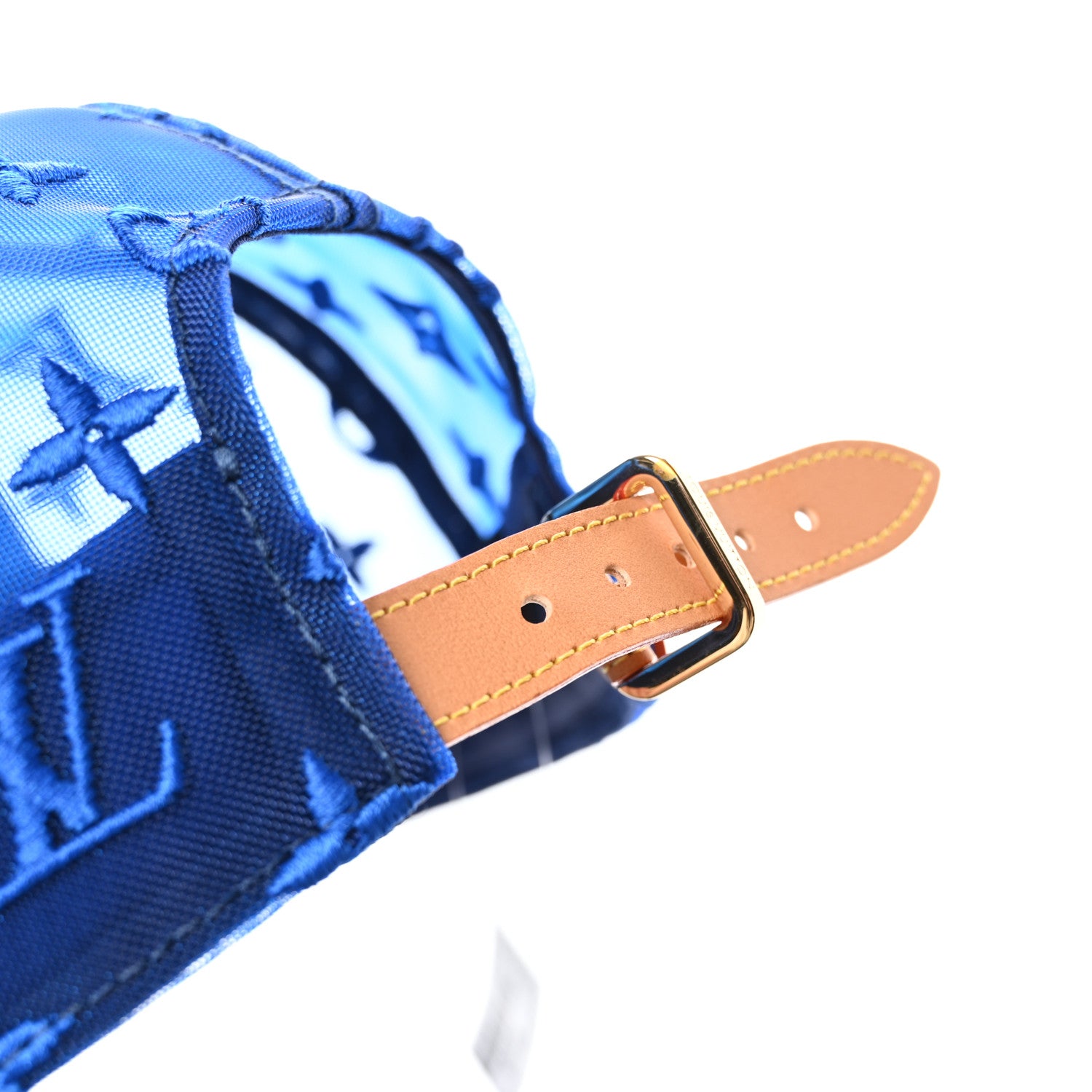Louis Vuitton Mesh Embroidered Everyday LV Cap 60 Blue 1246074