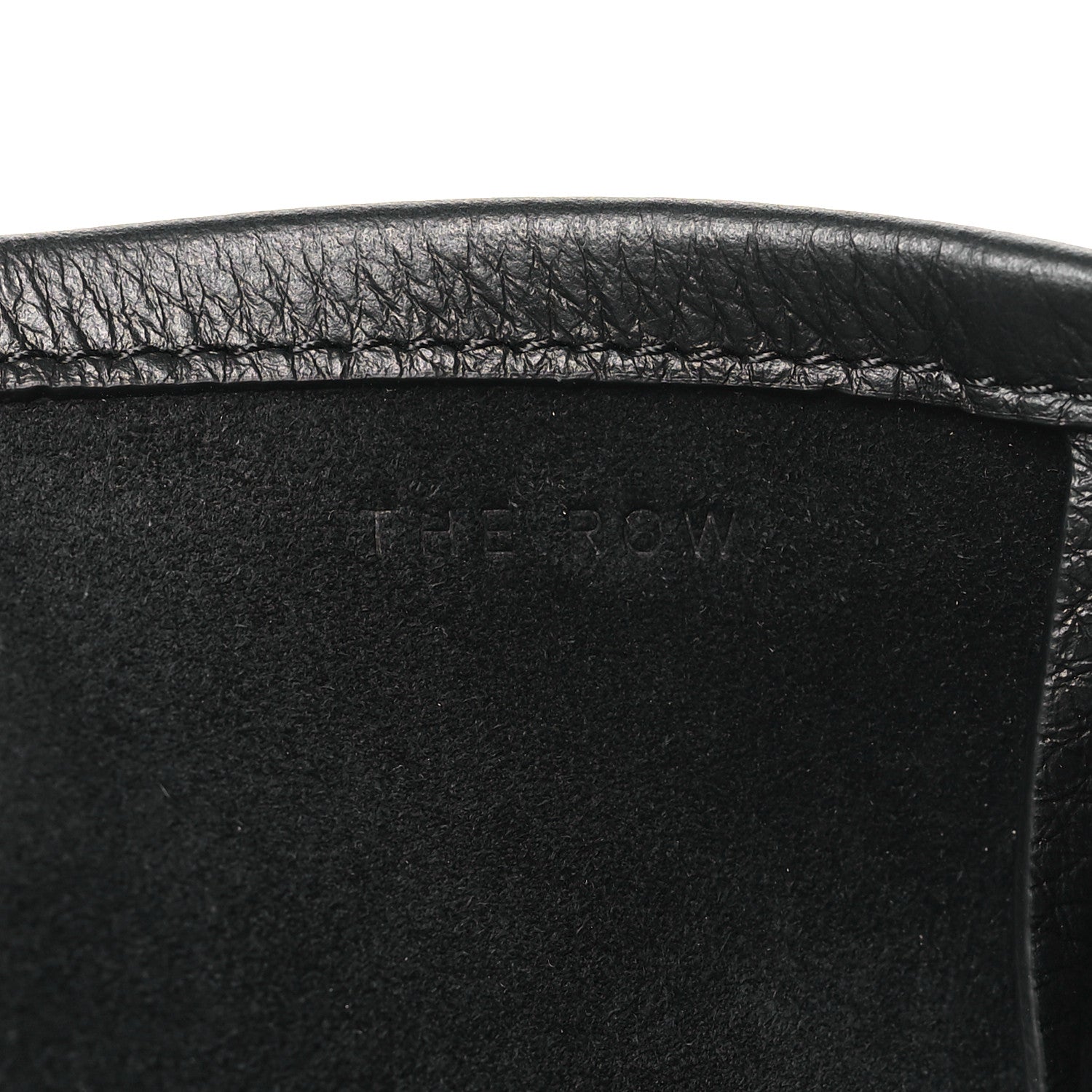 The Row Grained Calfskin Large N/S Park Tote Black 6 of 10