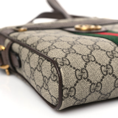Gucci GG Supreme Monogram Web Small Ophidia Messenger Bag Brown 8 of 10