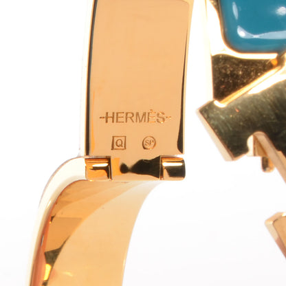 Hermes Narrow Enamel Clic Clac H Bracelet GM Bleu Indien 3 of 7