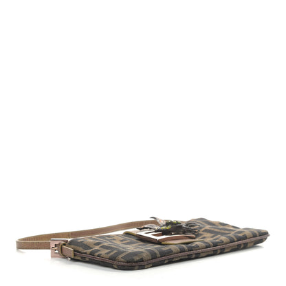 Fendi Zucca Lizard Crystal Bird Baguette Tobacco 4 of 10