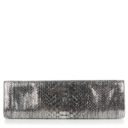 Nancy Gonzalez Python Razor Clutch Silver 1 of 7