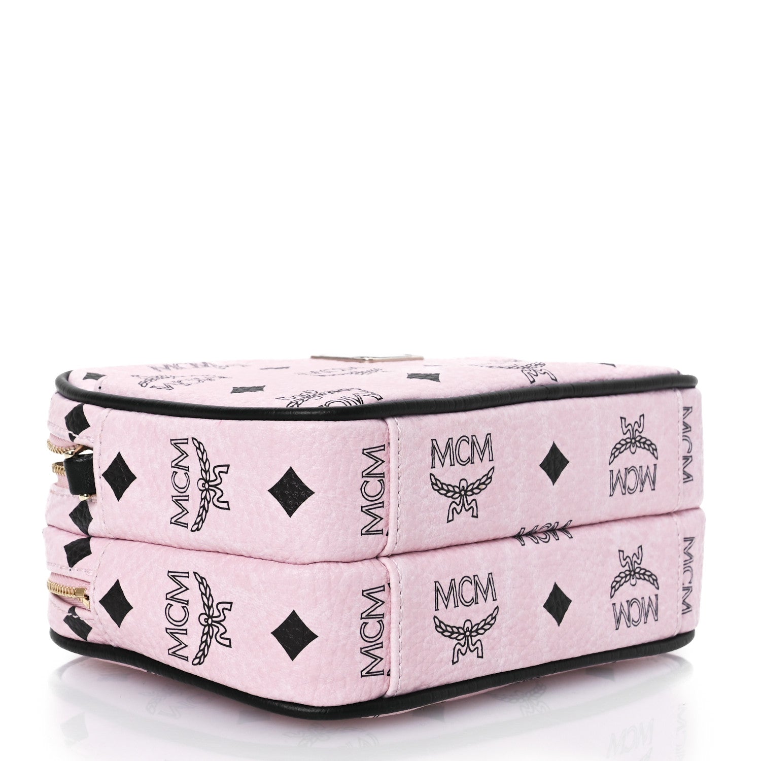 MCM Visetos Mini Camera Crossbody Bag Light Pink 4 of 15