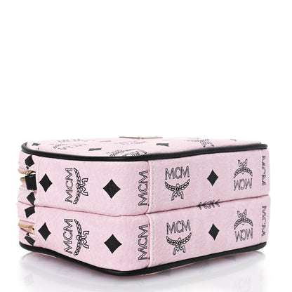 MCM Visetos Mini Camera Crossbody Bag Light Pink 4 of 15