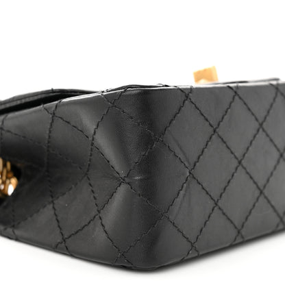 Chanel Aged Calfskin Quilted 2.55 Reissue Mini Flap Black 9 of 11