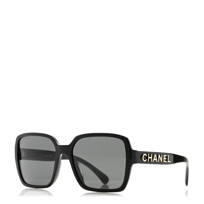 Chanel Acetate Square Sunglasses 5408-A Black 1 of 7