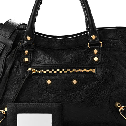 Balenciaga Agneau Classic Gold Hardware S City Black 8 of 10