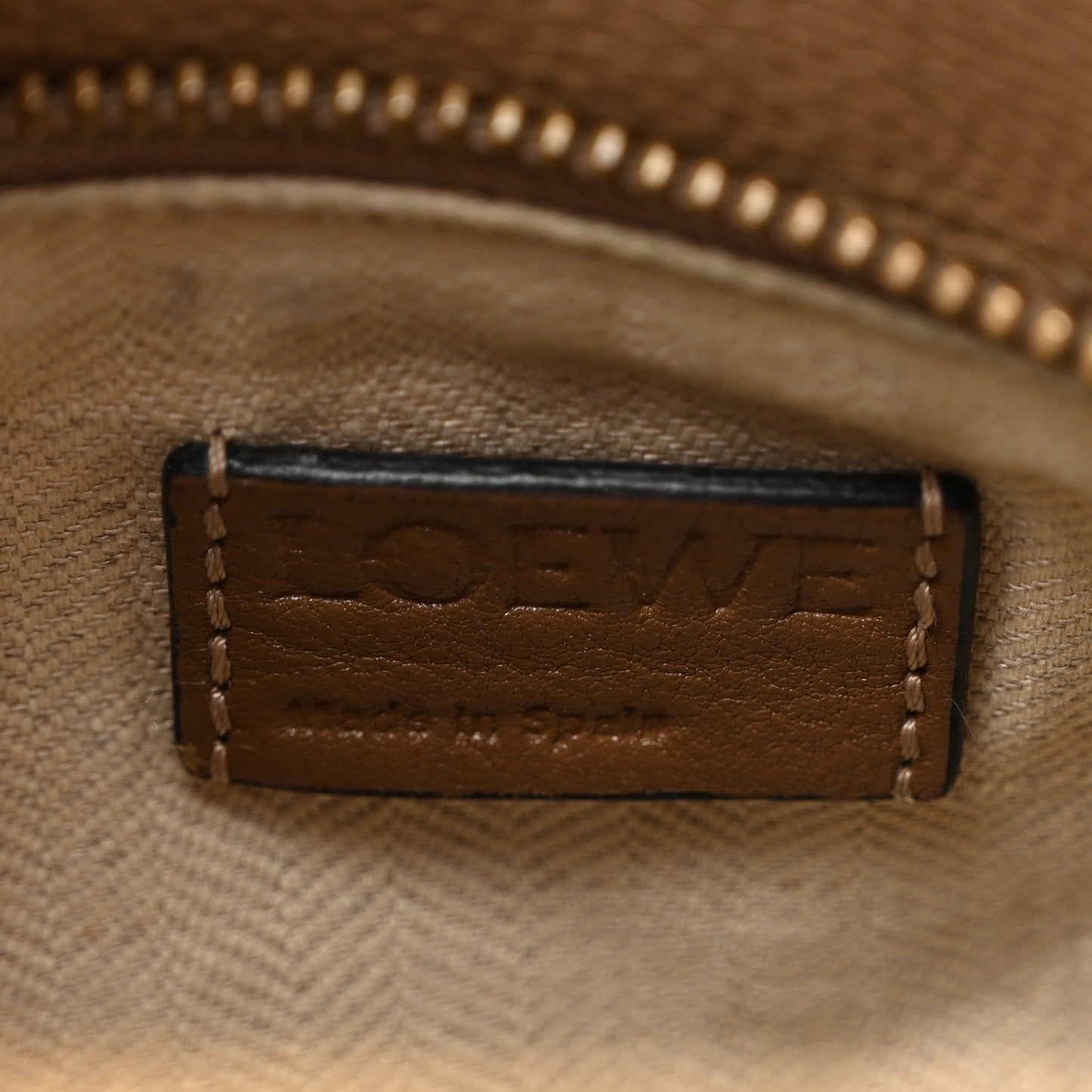 Calfskin Medium Puzzle Bag Sand Mink
