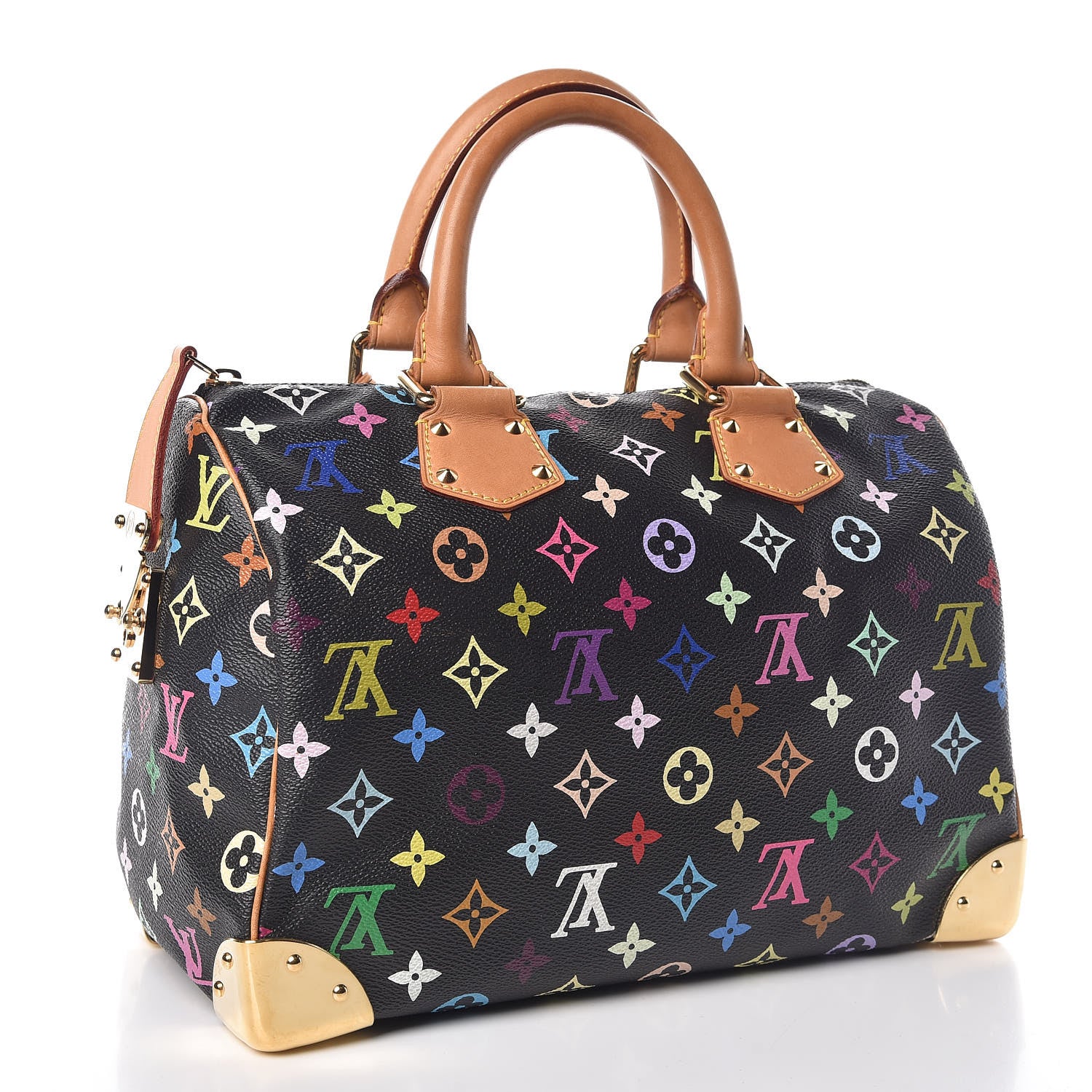 Louis Vuitton Monogram Multicolor Speedy 30 Black 3 of 10
