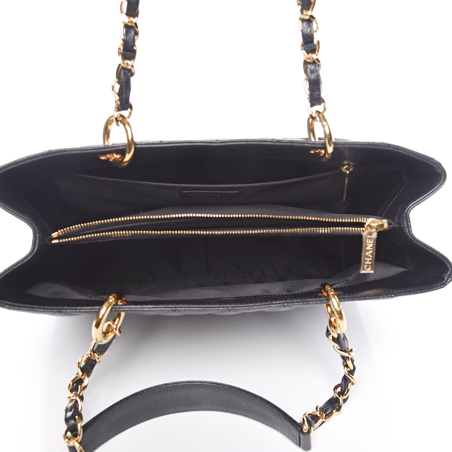 Chanel Caviar Quilted Grand Shopping Tote GST Black 5 of 9