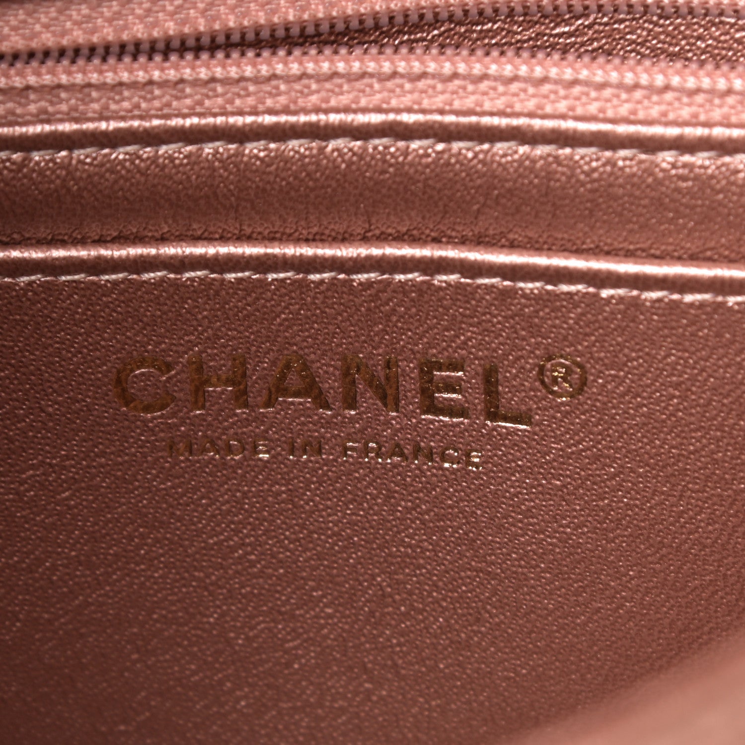 Chanel Metallic Grained Calfskin Quilted 2.55 Reissue Mini Flap Copper Pink 6 of 11