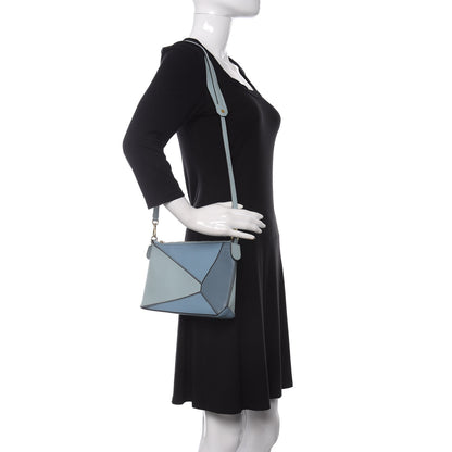 Loewe Calfskin Mini Puzzle Bag Stone Blue 2 of 10