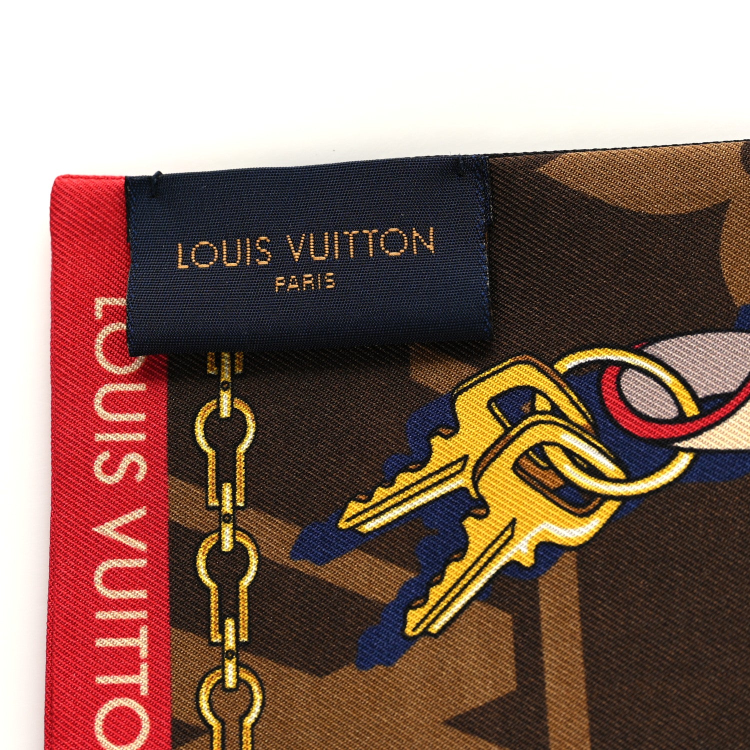 Louis Vuitton Silk Monogram Tribute To Bandeau Marron 3 of 3