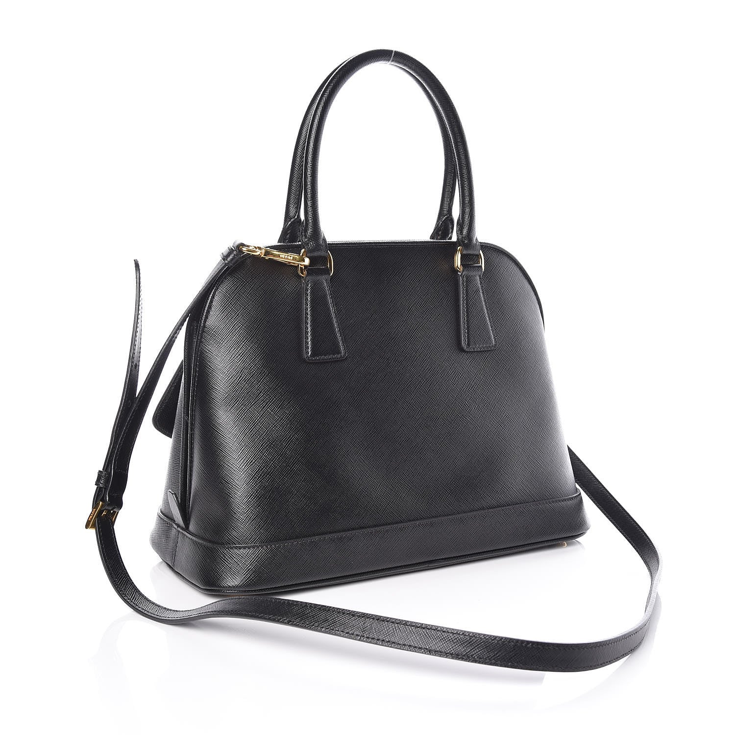 Prada Saffiano Lux Open Promenade Tote Black 3 of 10
