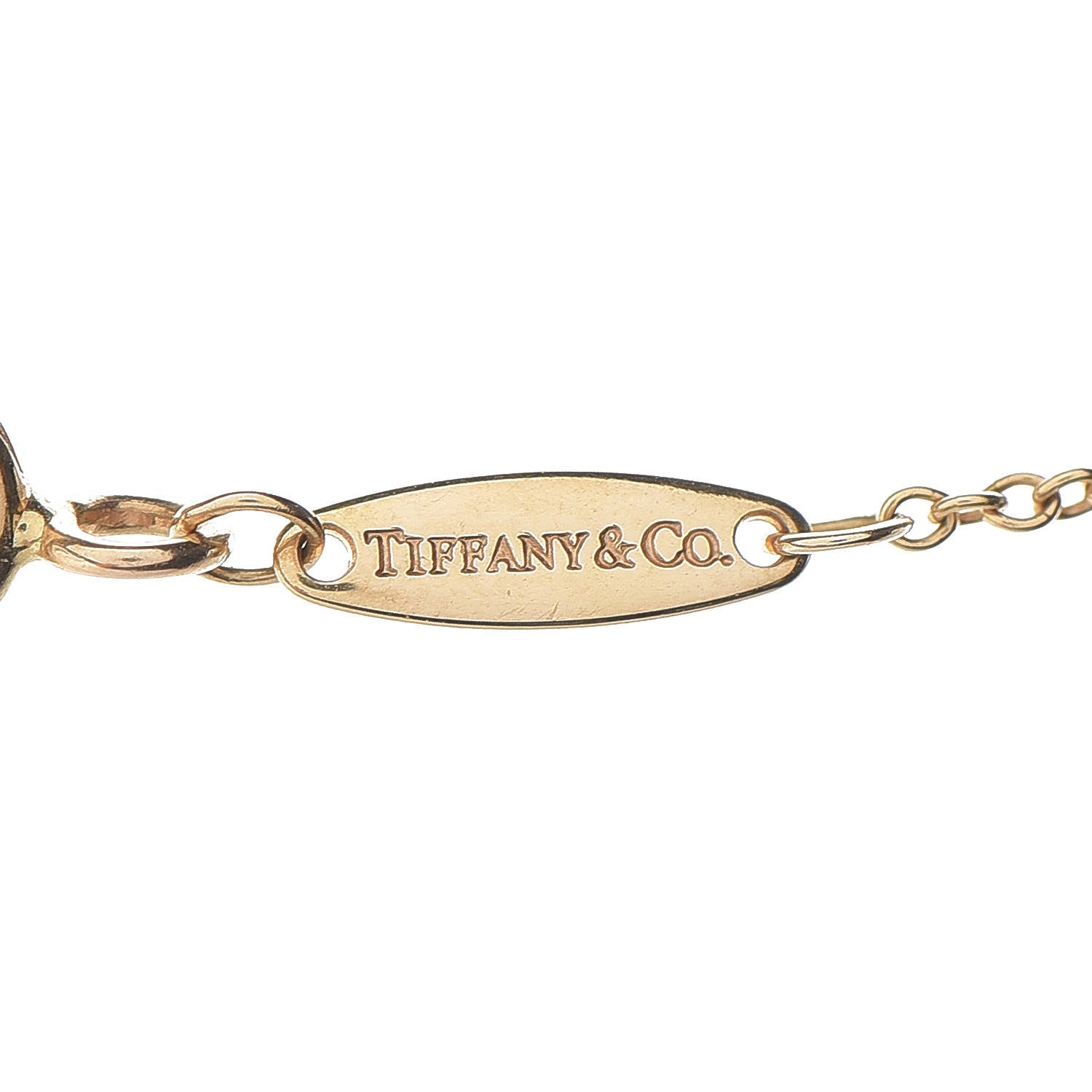 Tiffany 18K Yellow Gold Diamond .05ct Elsa Peretti Diamonds by the Yard Pendant Necklace 7 of 7