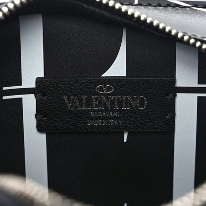 Valentino Garavani Calfskin Mens VLTN Belt Bag Black White 6 of 8