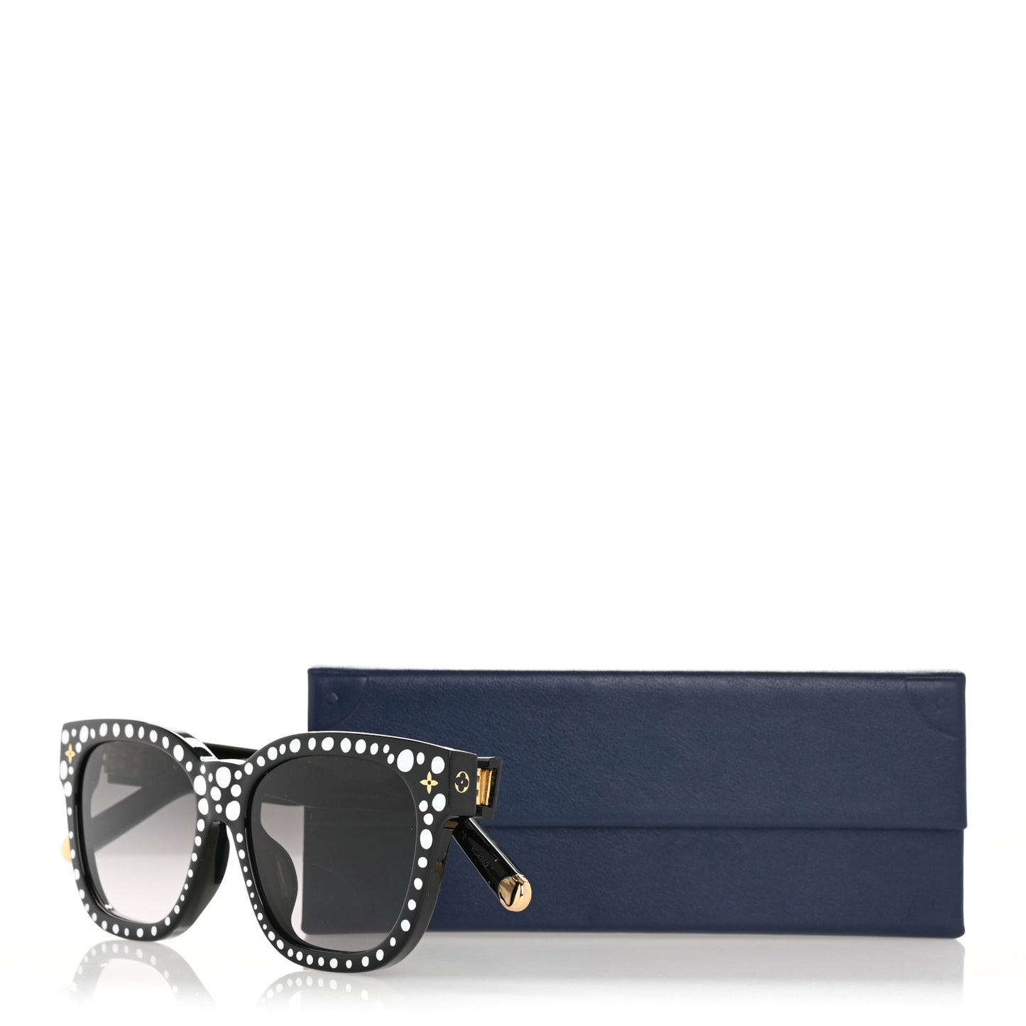 LV X YK Acetate Painted Dots Sunglasses Z1903E Black White