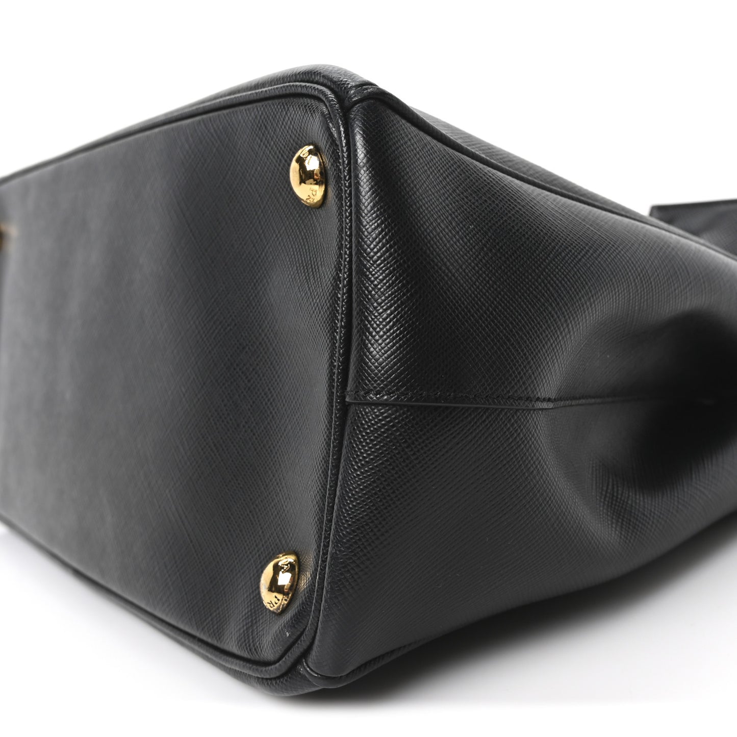 Saffiano Small Galleria Double Zip Tote Black