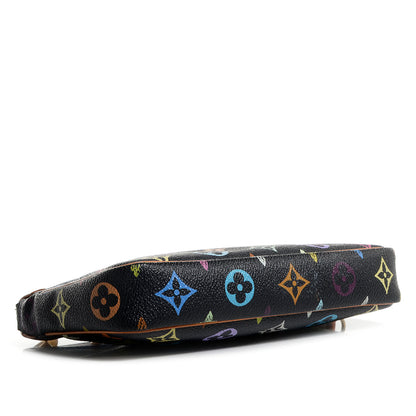 Louis Vuitton Monogram Multicolor Pochette Accessories Black 4 of 7