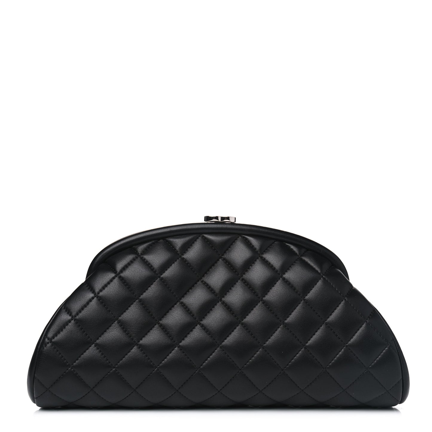 Lambskin Quilted Timeless Clutch Black