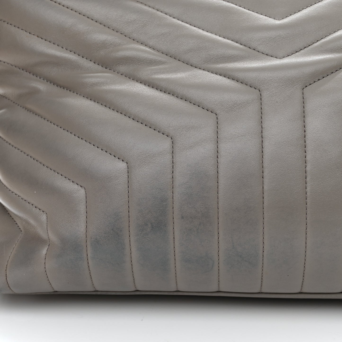 Calfskin Y Quilted Monogram Large Loulou Chain Satchel Earth