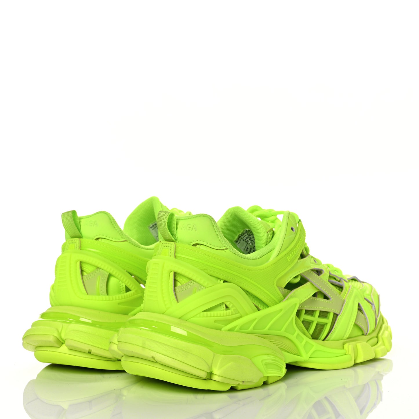 Rubber Mesh Monocolor Mens Track.2 Open Sneakers 41 Fluo Yellow
