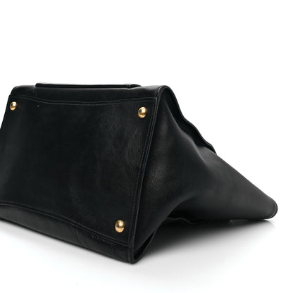 Prada City Calf Front Pocket Tote Black 6 of 7