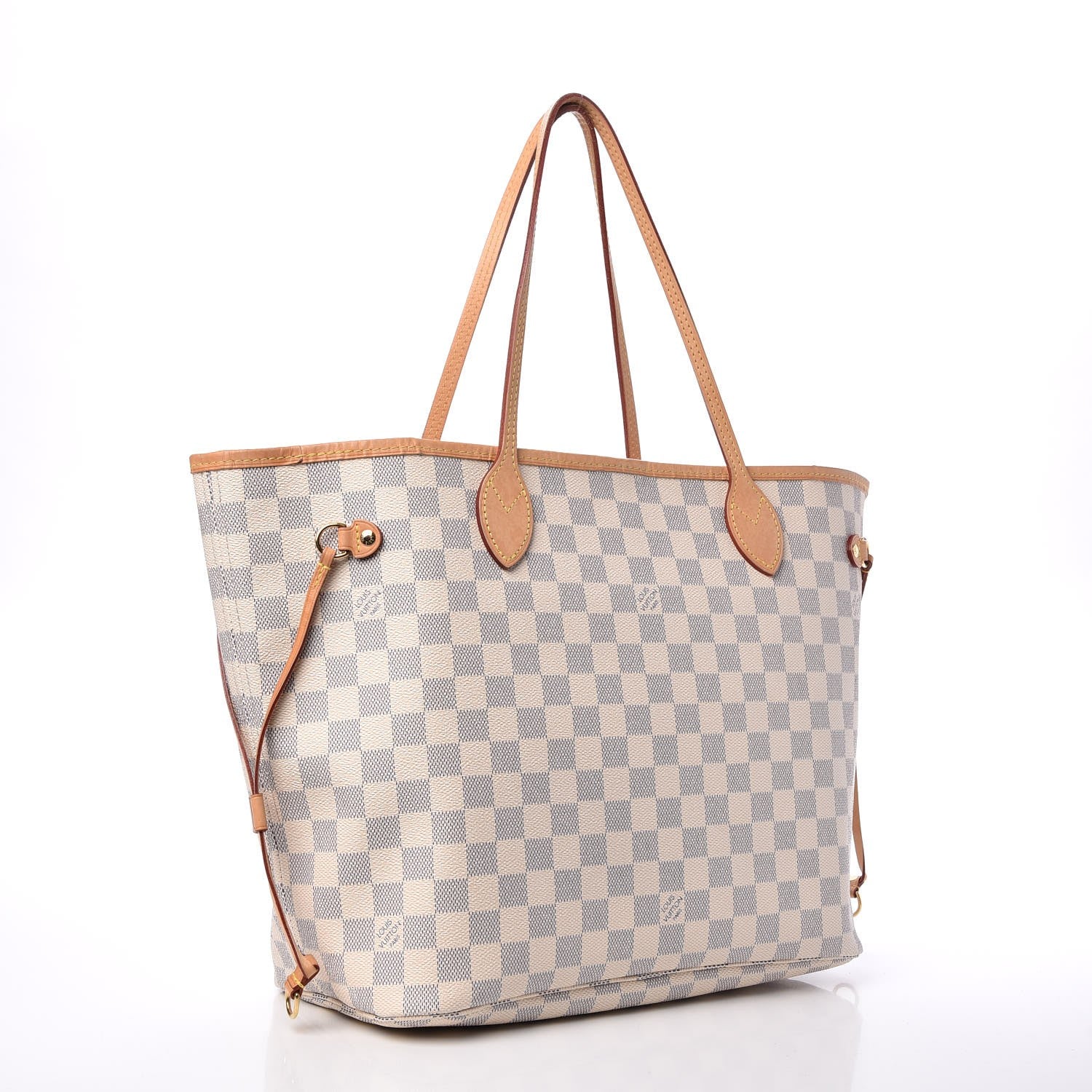 Louis Vuitton Damier Azur Neo Neverfull MM Rose Ballerine 3 of 16