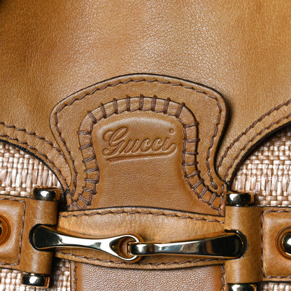 Gucci Libeccio Raffia Large New Pelham Shoulder Bag Light Brown 12 of 15