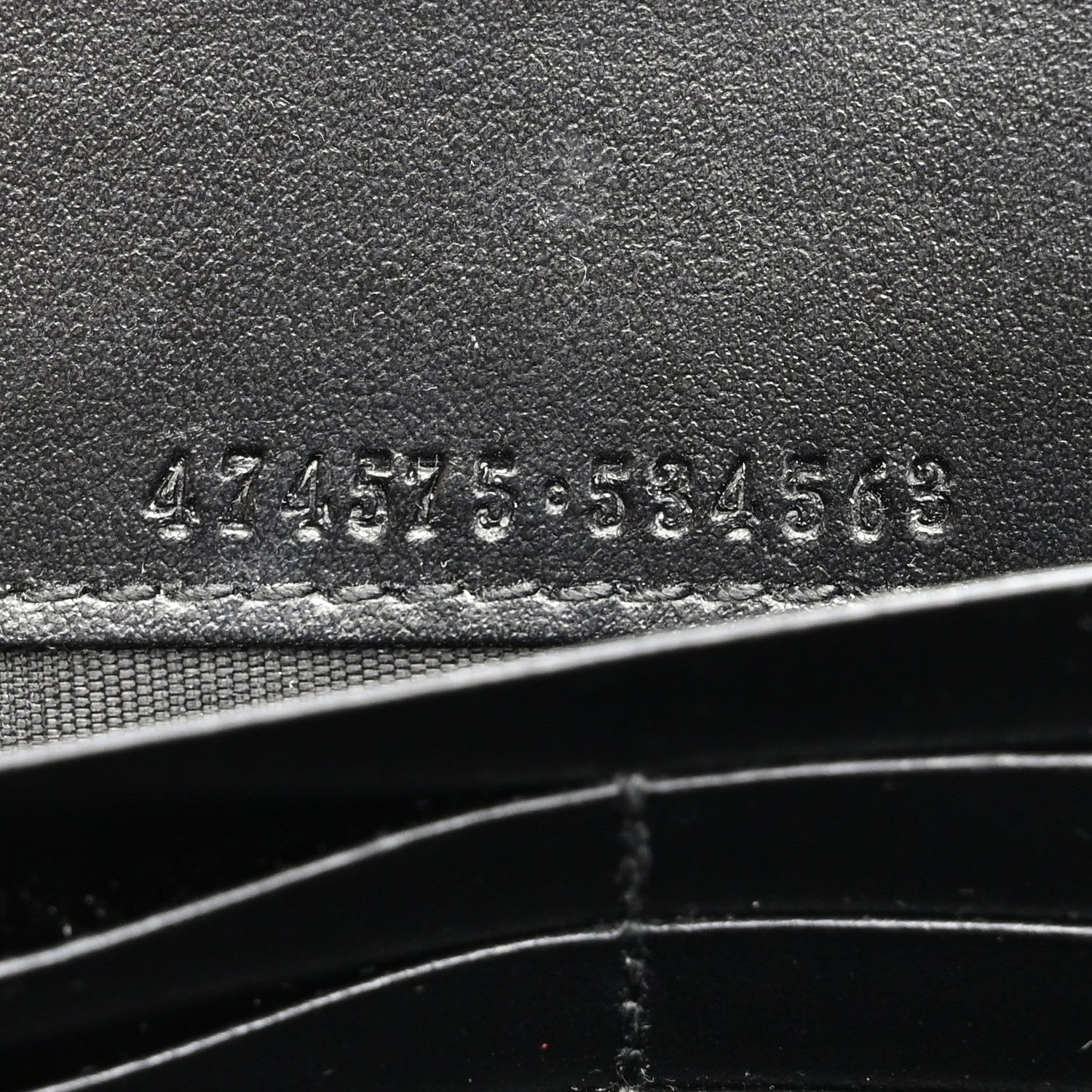 Gucci Calfskin Matelasse GG Marmont Chain Wallet Black 7 of 10