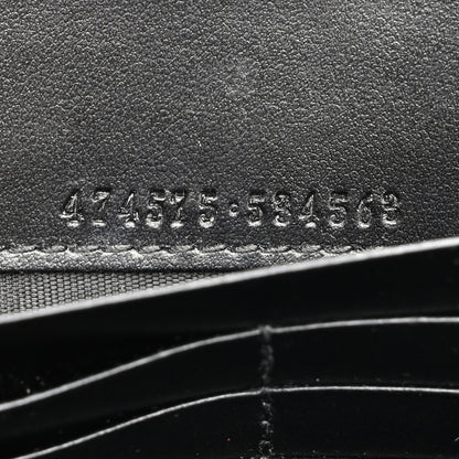 Gucci Calfskin Matelasse GG Marmont Chain Wallet Black 7 of 10