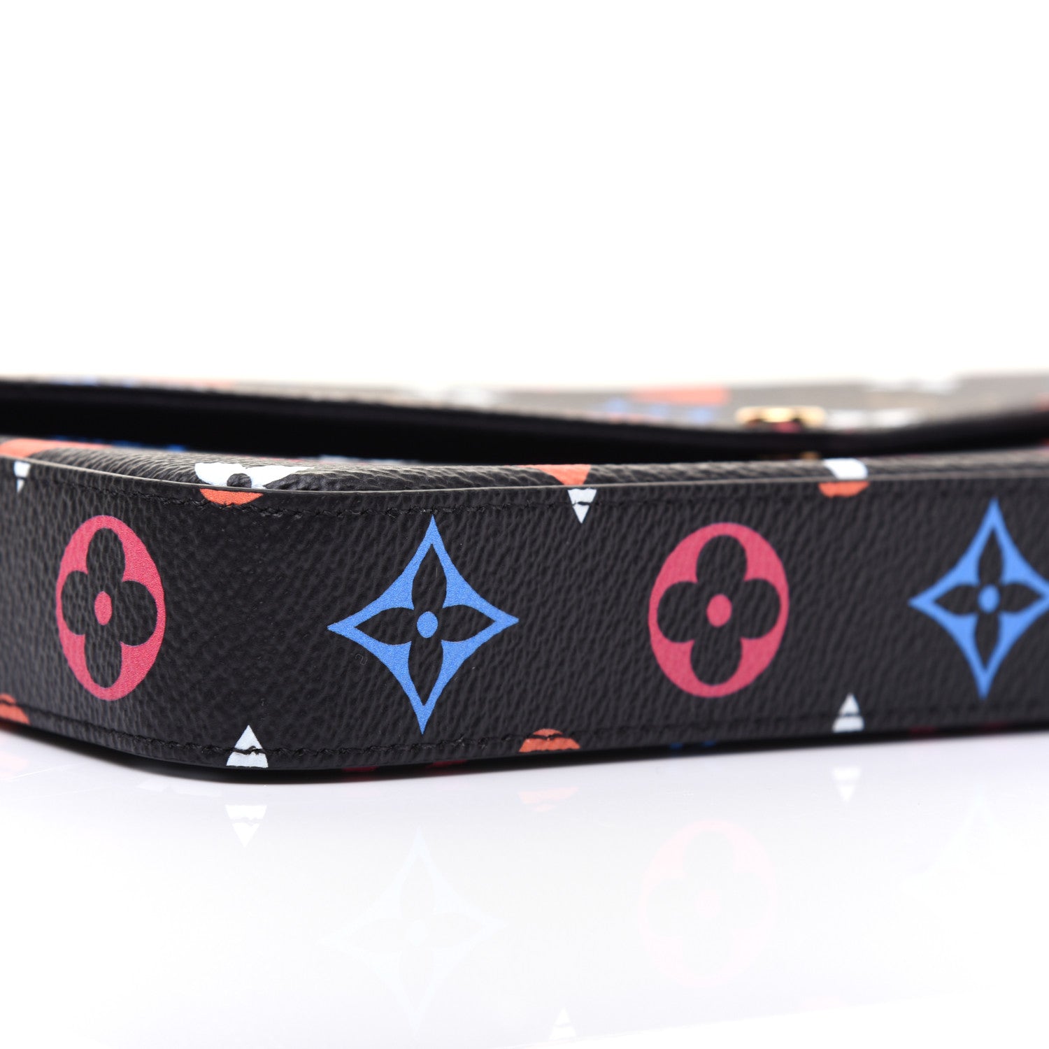 Louis Vuitton Game On Felicie Chain Wallet Black 6 of 13