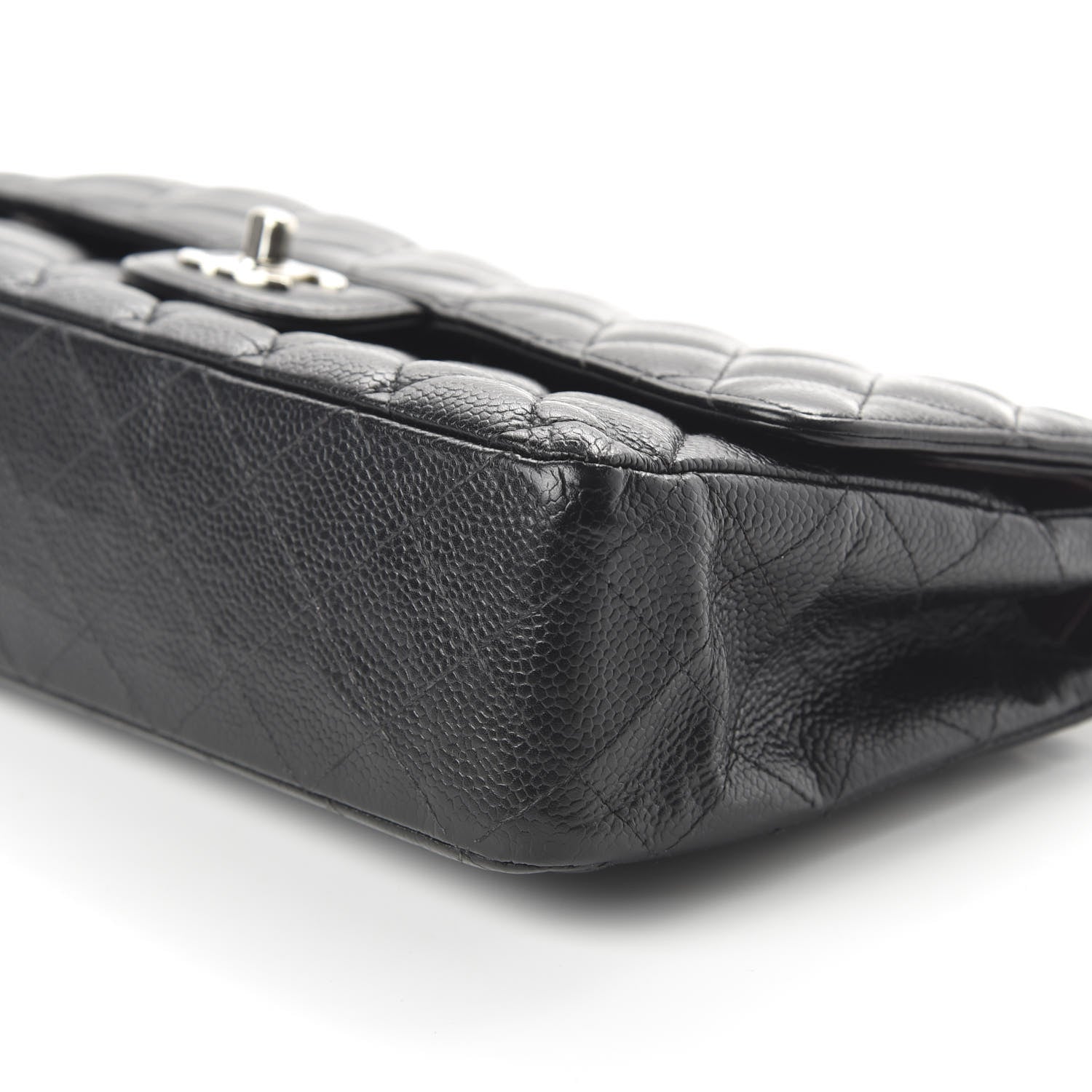 Chanel Caviar Quilted Medium Double Flap Black 7 of 12
