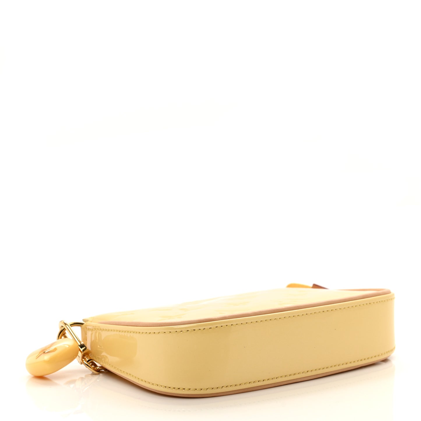 Metallic Vernis Valentine Mini Pochette Accessories Banana Fizz